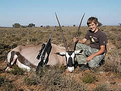 Hunting Gemsbuck